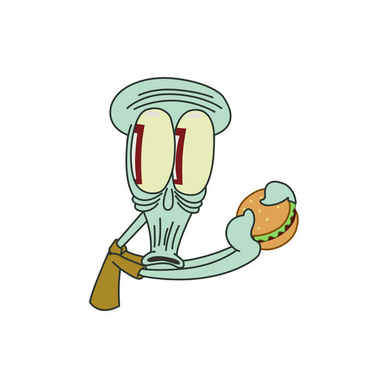 استیکر لپ تاپ و موبایل مدل انیمیشن طرح باب اسفنجی شلوار مکعبی SpongeBob SquarePants کد 1732
