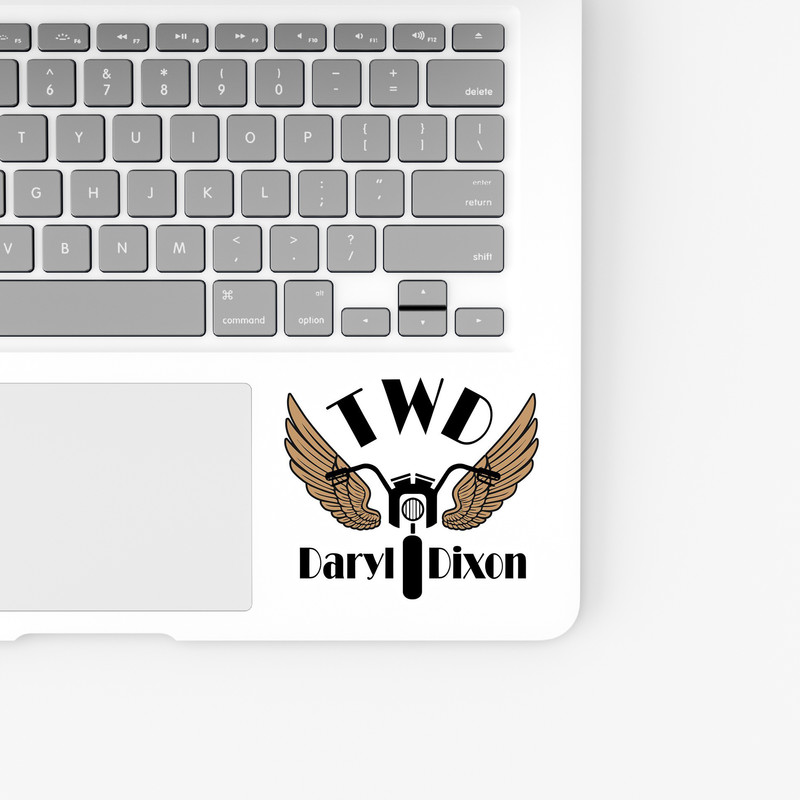 استیکر لپ تاپ و موبایل بووم طرح سریال مردگان متحرک مدل Daryl Dixon کد FR104