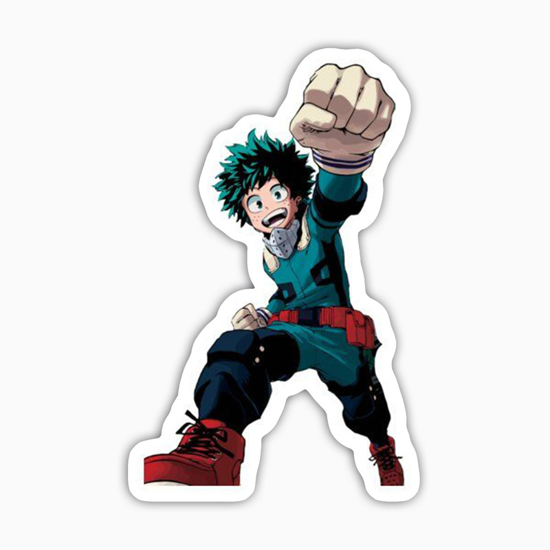 استیکر لپ تاپ و موبایل بووم طرح انیمه My Hero Academy مدل Deku7 کد BM11