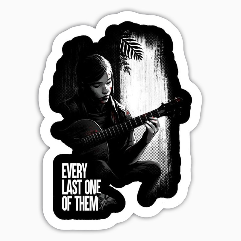 استیکر لپ تاپ و موبایل بووم طرح سریال Last of Us مدل Ellie کد AG34