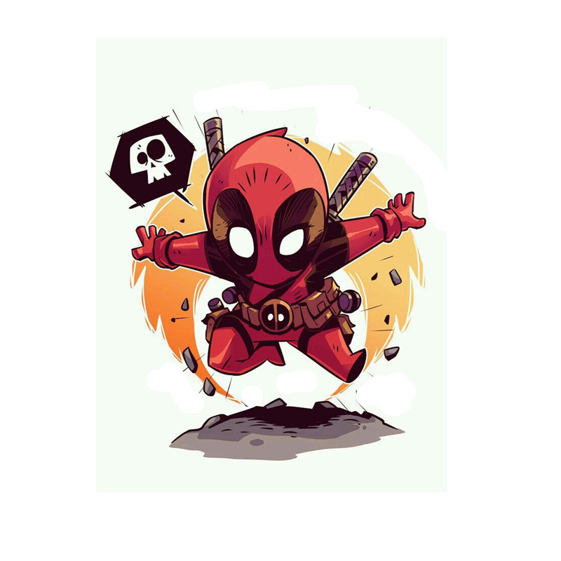 استیکر لپ تاپ و موبایل مدل سریال طرح Deadpool کد 2546