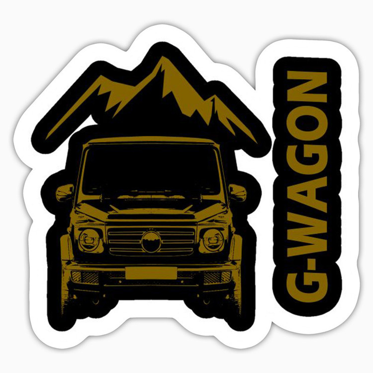 استیکر لپ تاپ و موبایل بووم طرح ماشین مدل G Wagon کد LA67