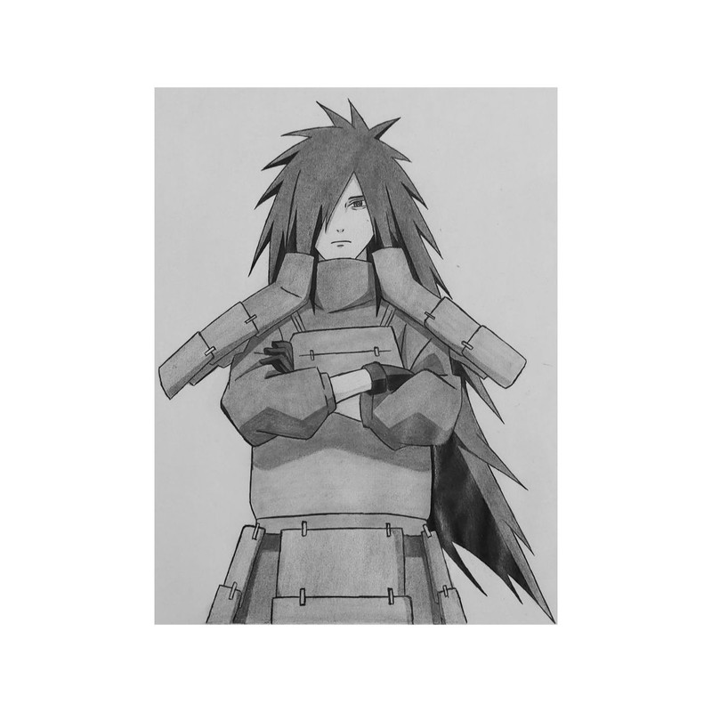 استیکر لپ تاپ و موبایل مدل انیمه طرح ناروتو مادارا اوچیها Naruto Madara Uchiha کد 6069