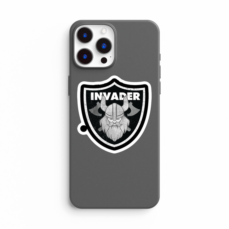 استیکر لپ تاپ و موبایل بووم طرح سریال Vikings مدل Invader کد LB82