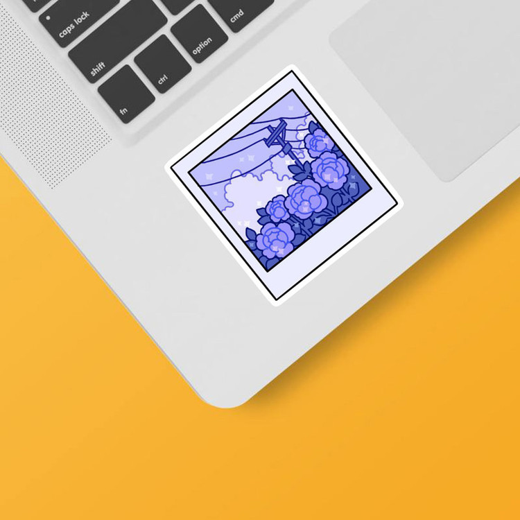 استیکر لپ تاپ و موبایل بووم طرح نقاشی پنتون کد ma30