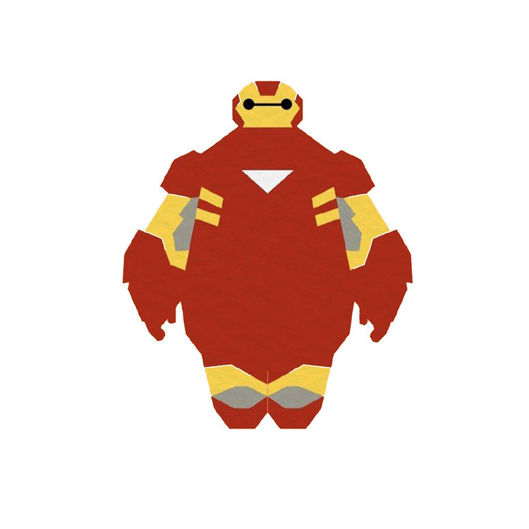 استیکر لپ تاپ و موبایل مدل انیمیشن طرح شش ابر قهرمان بیمکس Big Hero 6 Baymax کد 2717