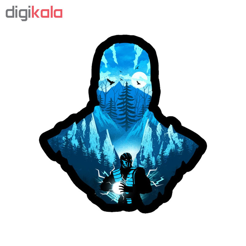 استیکر لپ تاپ طرح Sub Zero Mortal Combat کد STL1042