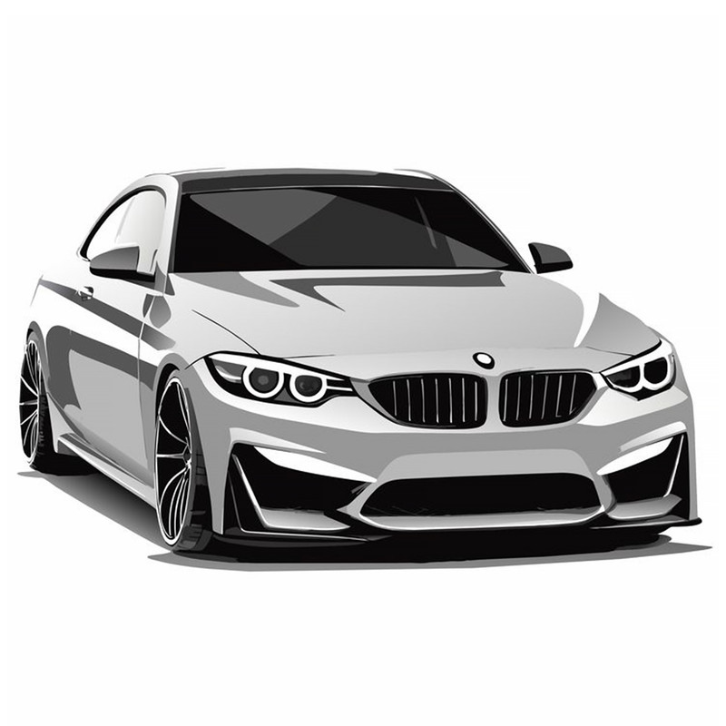 استیکر لپتاب طرح ماشین BMW کد 2777