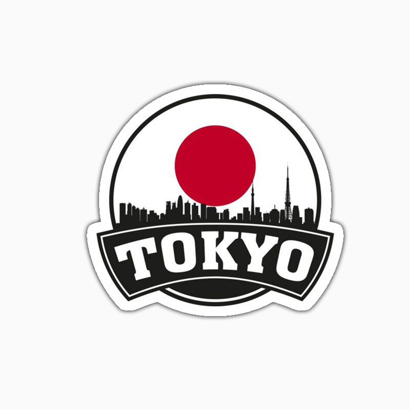 استیکر لپ تاپ و موبایل بووم طرح Tokyo کد PS45