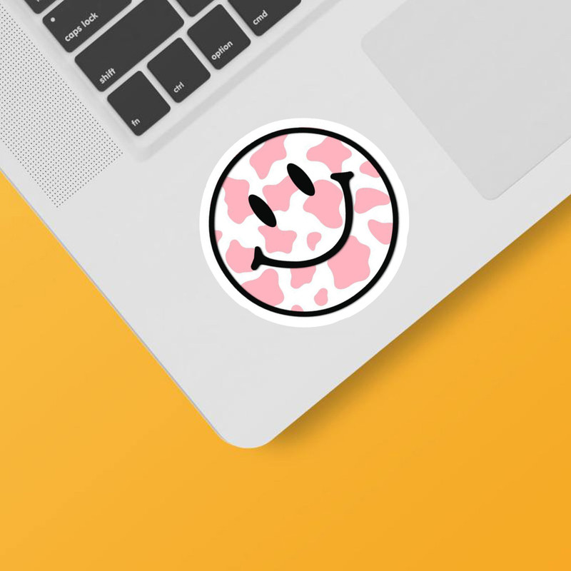 استیکر لپ تاپ و موبایل بووم طرح خنده کد mm43