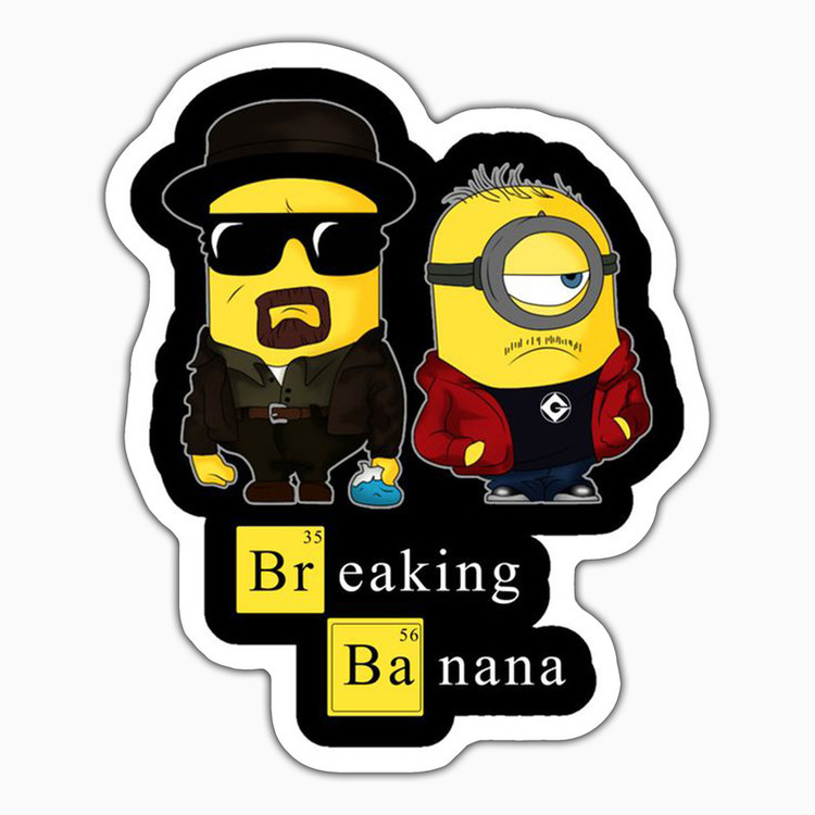 استیکر لپ تاپ و موبایل بووم طرح سریال Breaking Bad مدل Minions کد VR53