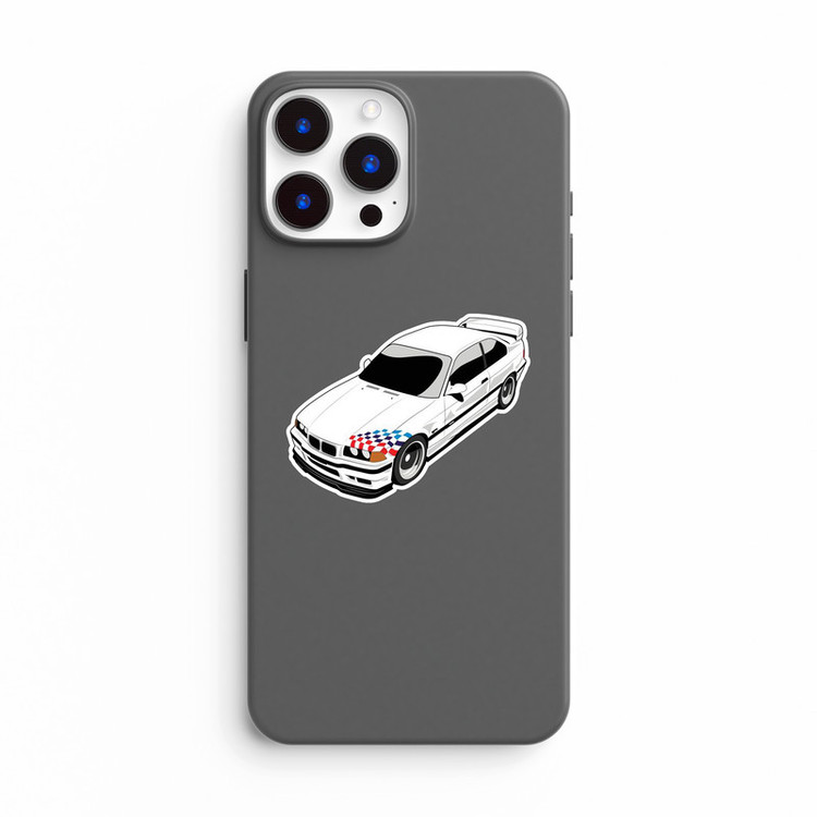استیکر لپ تاپ و موبایل بووم طرح ماشین مدل BMW E36 کد ZX005