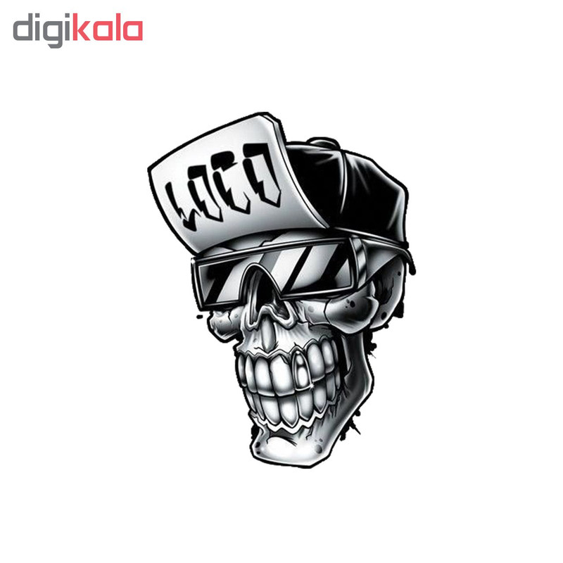 استیکر لپ تاپ طرح اسکلت کد 379
