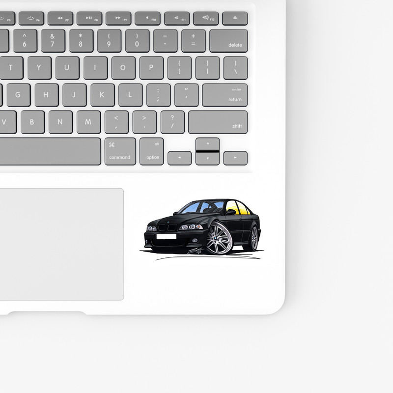 استیکر لپ تاپ و موبایل بووم طرح ماشین مدل BMW M5 کد ZX020