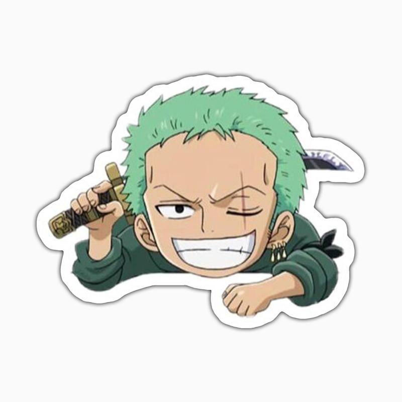 استیکر لپ تاپ و موبایل بووم طرح Anime One Piece مدل Zoro کد PS12