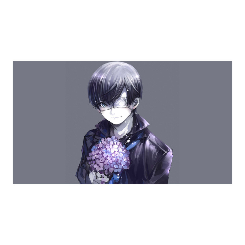 استیکر لپ تاپ و موبایل مدل انیمه طرح توکیو غول کن کانکی Tokyo Ghoul Ken Kaneki کد 2487