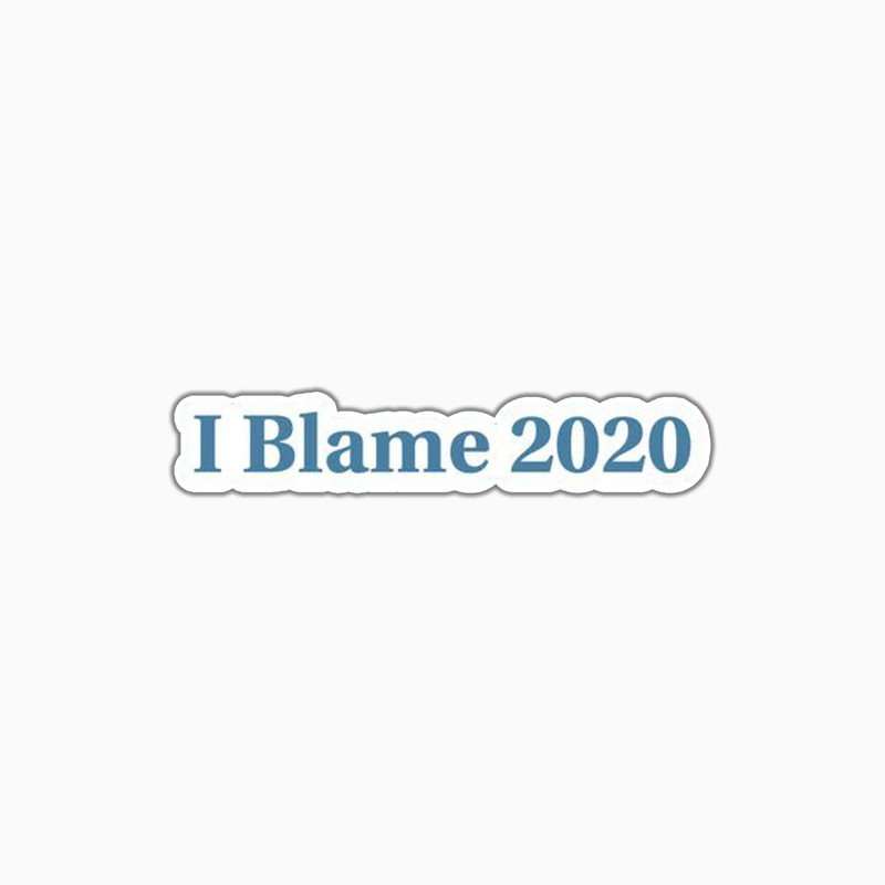 استیکر لپ تاپ و موبایل بووم طرح نوشته مدل 2020 کد BM11