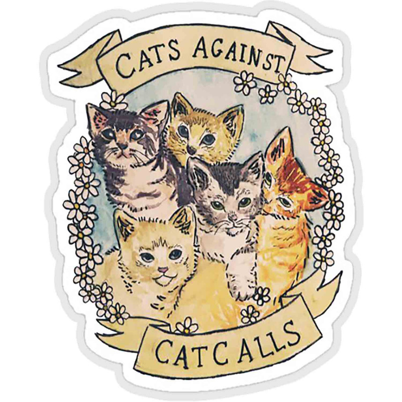 استیکر لپ تاپ طرح cars against cat calls original کد ST293