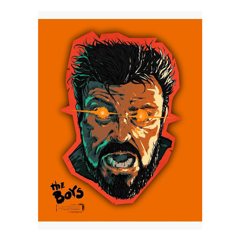 استیکر لپ تاپ و موبایل مدل سریال طرح پسران بوچر the boys billy butcher کد 2333