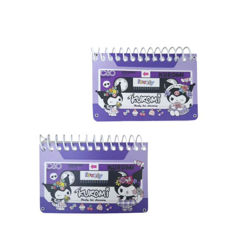 دفتر یادداشت 60 برگ مدل نوار طرح کورومی کد 21 بسته 2 عددی