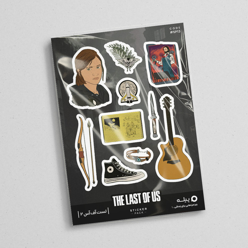 استیکر لپ تاپ و موبایل پیله طرح بازی لست آف آس 2 مدل The Last of Us 2 کد SP13
