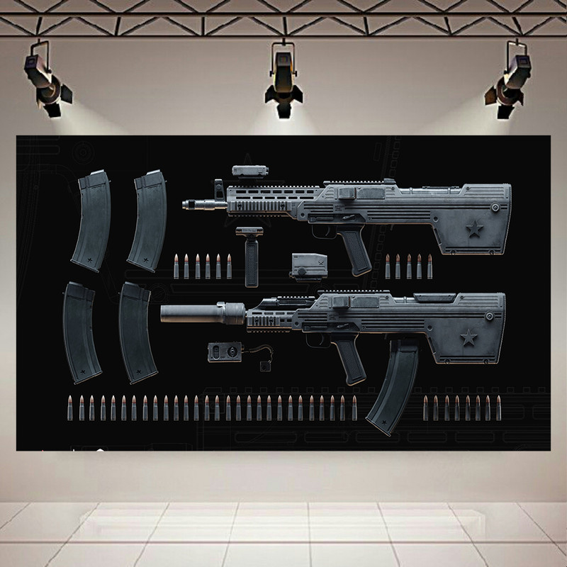 پوستر طرح اسلحه مدل AK1001 کد AR3870