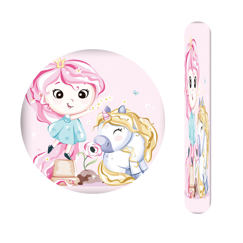 آینه آرایشی جیبی مدل دخترونه کد 572 به همراه سوهان ناخن