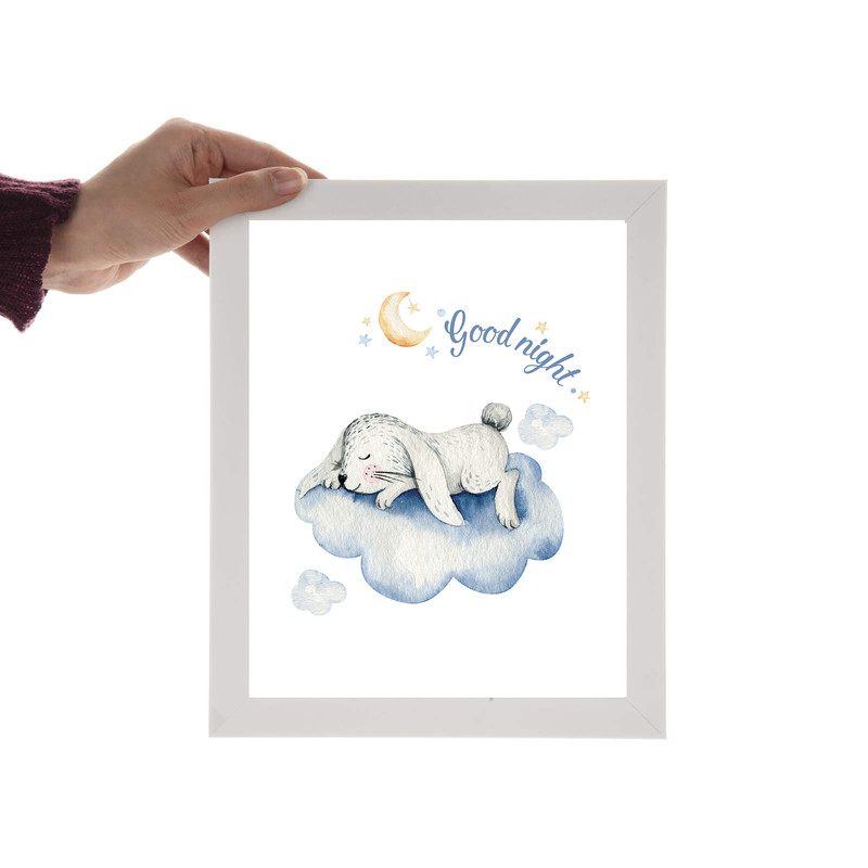 تابلو اتاق کودک و نوزاد الفاپ مدل حیوانات کد Sleepy Animals 003 مجموعه 3 عددی