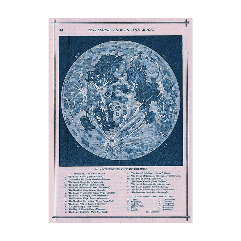 پوستر طرح ماه مدل Moon 11089 مجموعه سه عددی