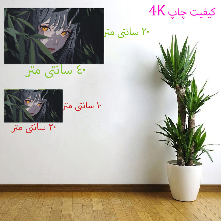 برچسب دیواری طرح انیمه 4k کد 7309