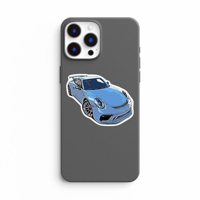 استیکر لپ تاپ و موبایل بووم طرح ماشین مدل Porsche Sport کد UV023