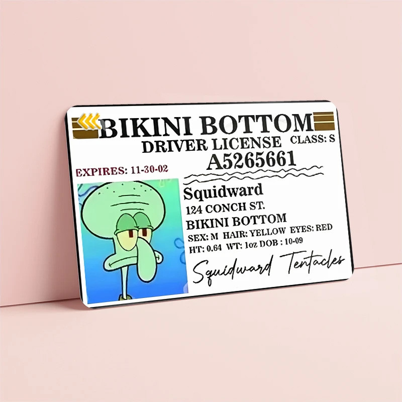 استیکر کارت مدل باب اسفنجی spongbob مجموعه 6 عددی