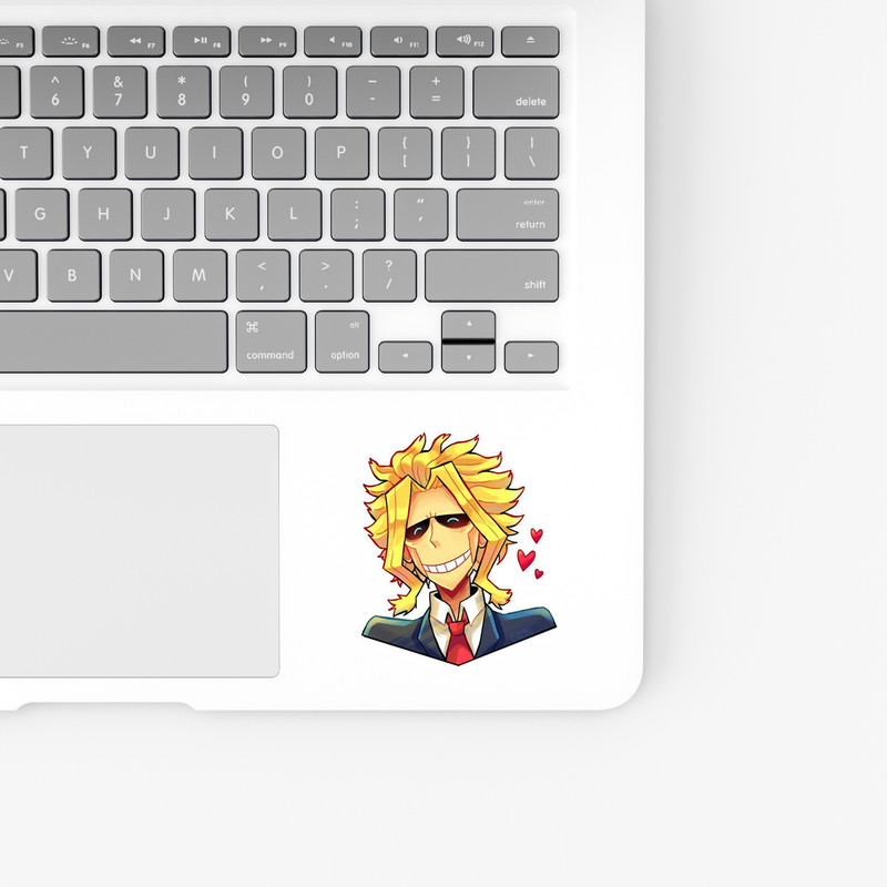 استیکر لپ تاپ و موبایل بووم طرح انیمه My Hero Academy مدل Allmight کد SM8