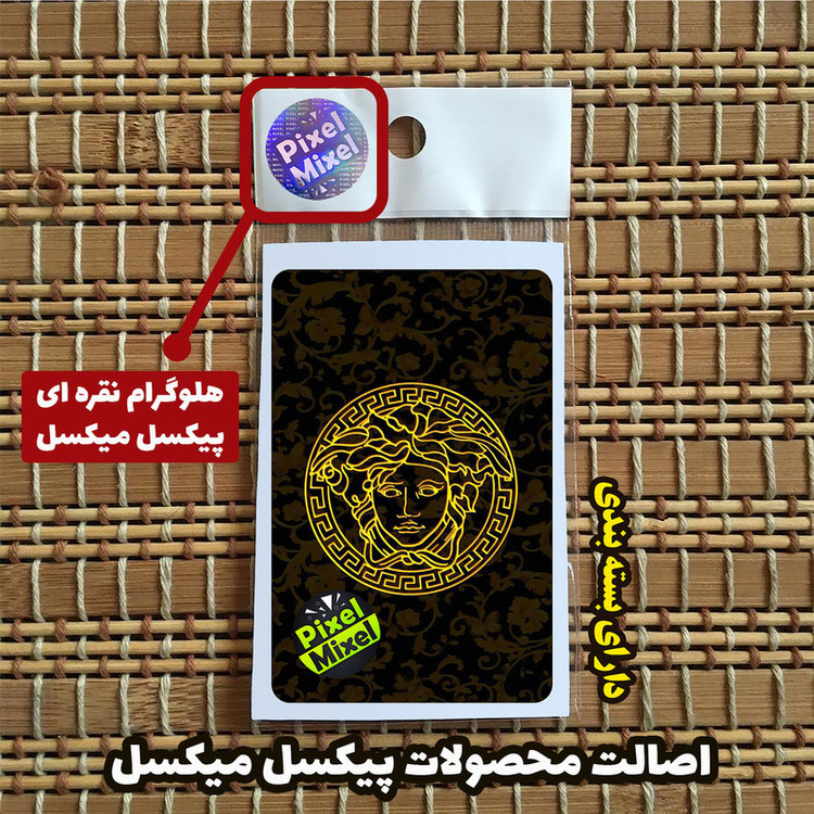 استیکر کارت پیکسل میکسل مدل لوگو