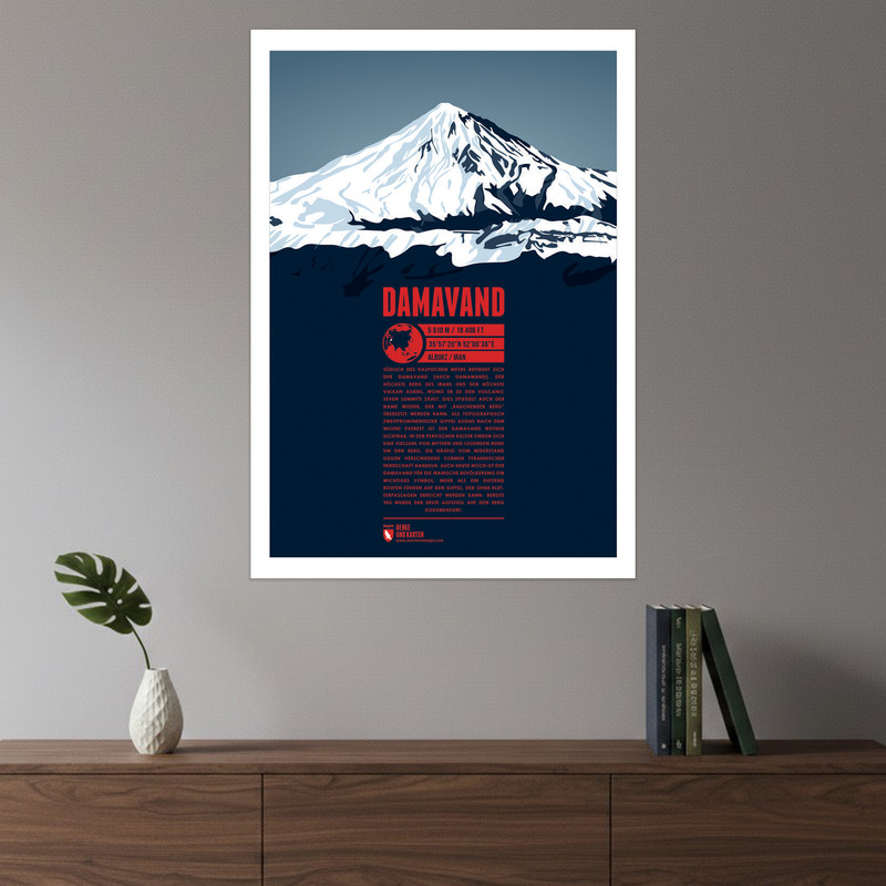پوستر طرح کوه دماوند مدل Mount Damavand 11041