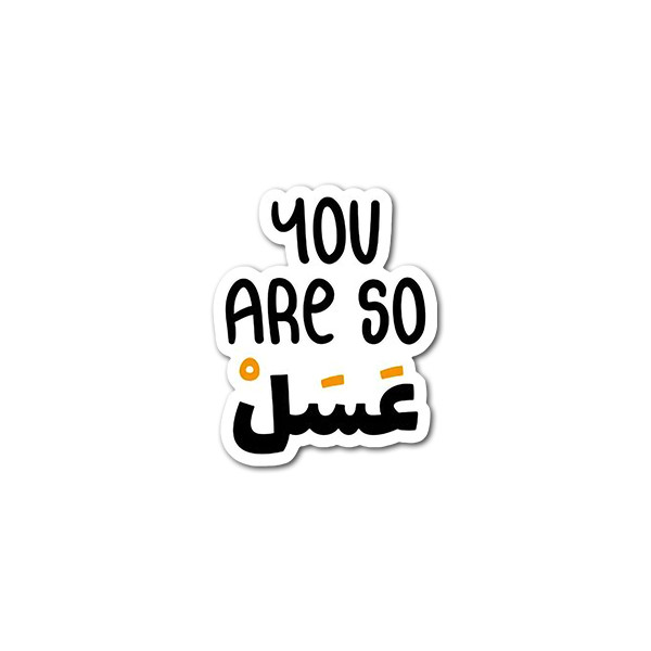 استیکر لپ تاپ و موبایل مدل عسل