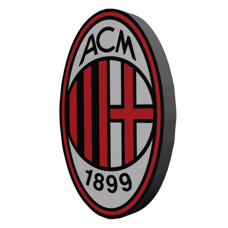 استیکر چوبی میلان بانیبو مدل Ac Milan