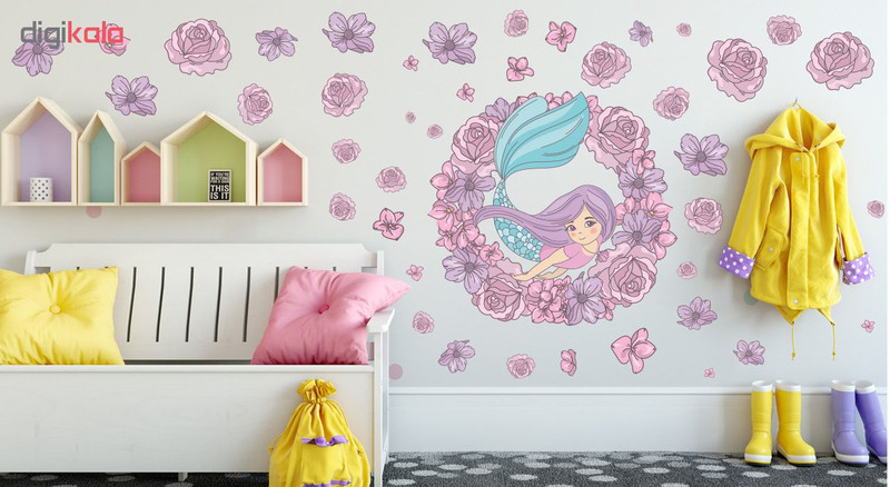 استیکر دیواری صالسو آرت طرح Mermaid hk