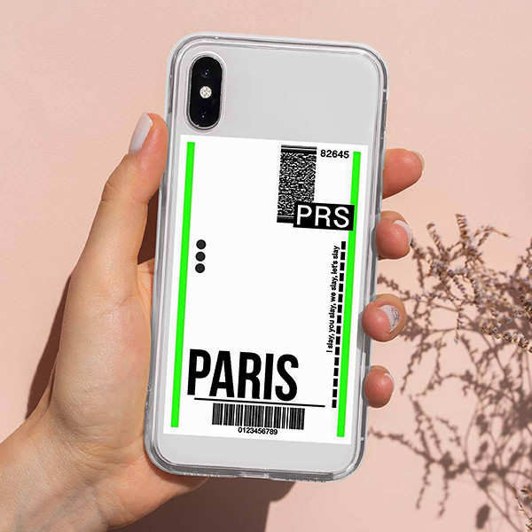 استیکر لپ تاپ مارکت میکس طرح تیکت پاریس Paris ticket کد 1120MMIX