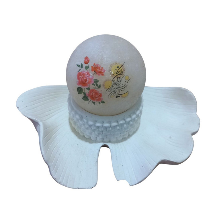 سنگ نمک دکوری مدل گوی و پایه کد B05