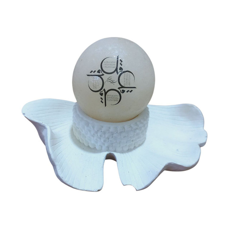 سنگ نمک دکوری مدل گوی و پایه کد B05