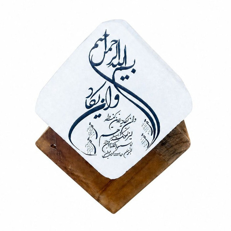 سنگ نمک دکوری مدل مکعب و پایه کد ۶۰