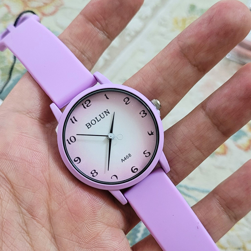 ساعت مچی عقربه ای دخترانه بولن مدل بند پیو کد 04