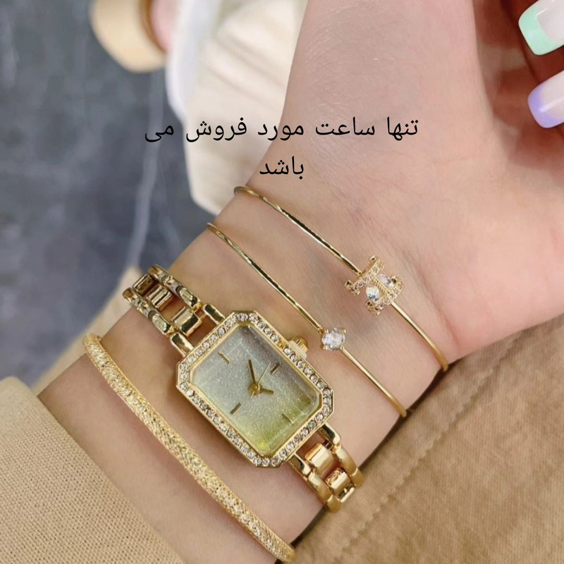 ساعت مچی عقربه ای زنانه مدل زنجیری کد 01