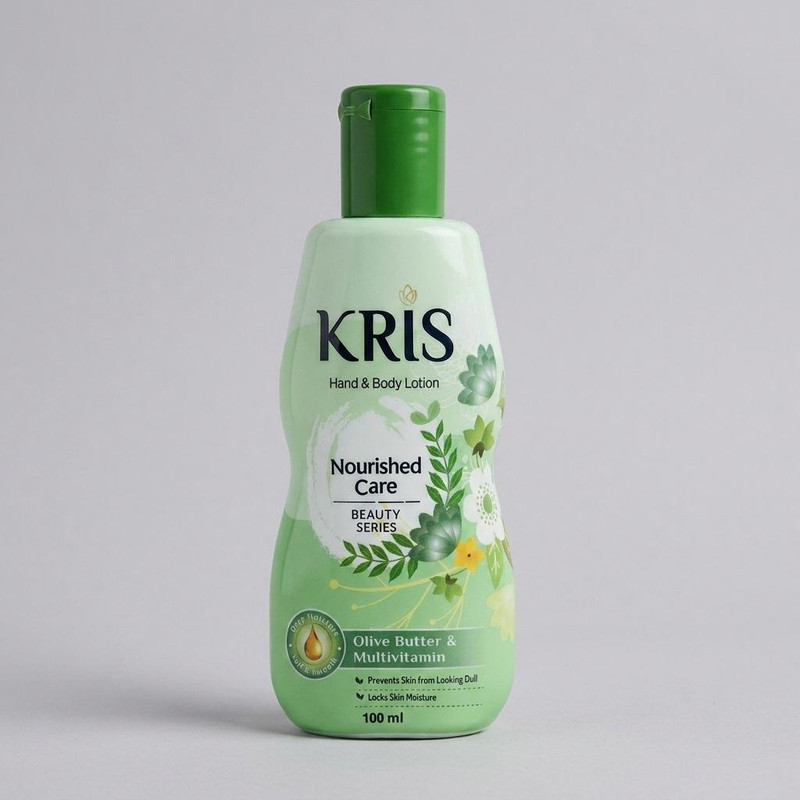 لوسیون بدن کریس مدل Nourished Care حجم 100 میلی‌لیتر مناسب انواع پوست با خاصیت مرطوب‌کنندگی و ضد خشکی