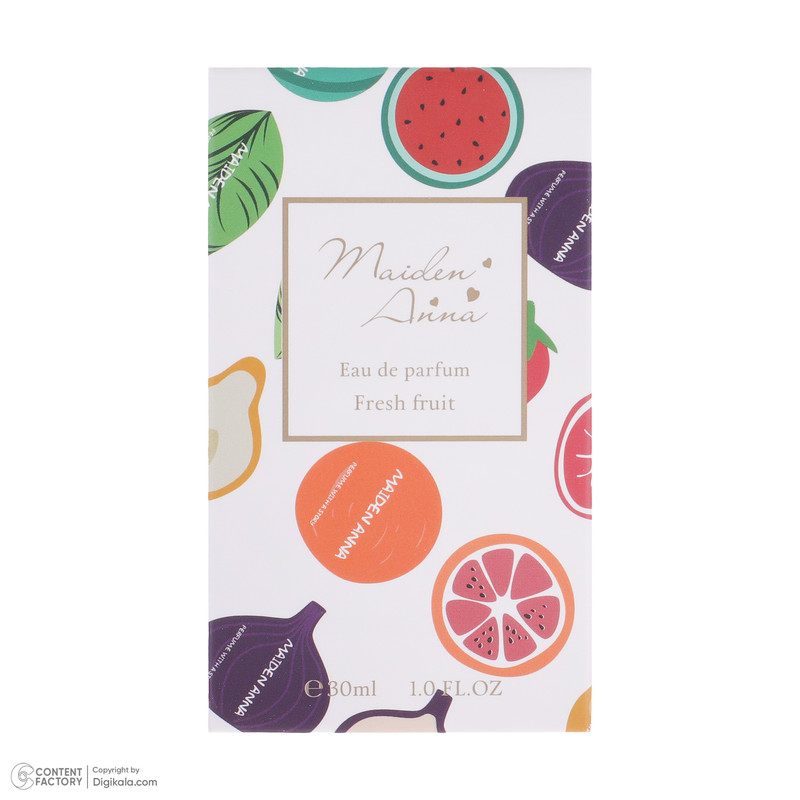 عطر جیبی زنانه میدن آنا مدل fresh fruit حجم 30 میلیلیتر، با رایحه خنک