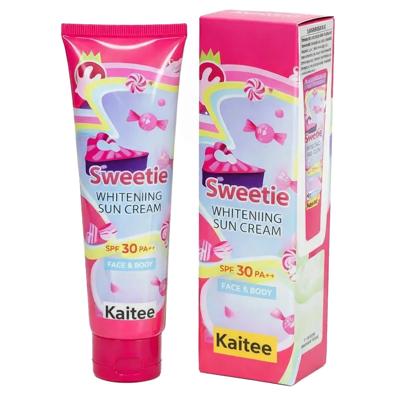 کرم روشنکننده روز و شب بدن و صورت کایتی مدل Sweetie مناسب برای انواع پوست حجم 120 میلیلیتر