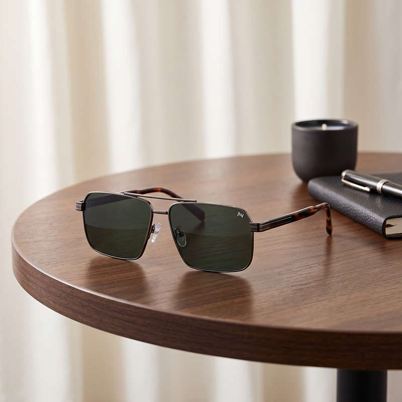 عینک آفتابی آلبرت وگ مردانه مدل S15224C5 Avantgarde Visionary