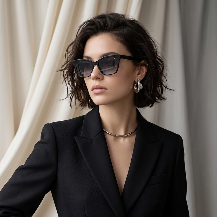 فریم عینک طبی آلبرت وگ مدل CG7704C01-P120 Polarized Double Switch به همراه کاور آفتابی