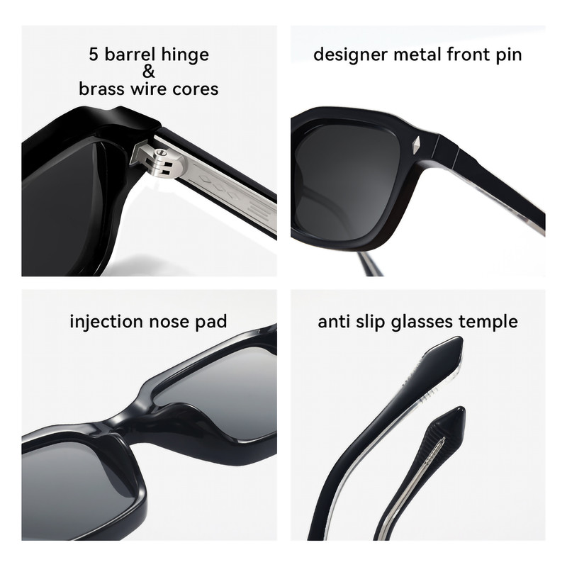 عینک آفتابی ویفرر (Wayfarer) آلبرت وگ مدل SZ8105 Obsidian